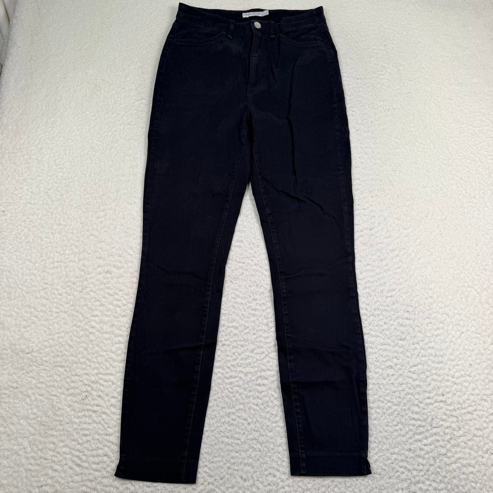 Peter Millar Karlie Stretch Sateen High Rise Pant Women 4 Navy Blue Stretch